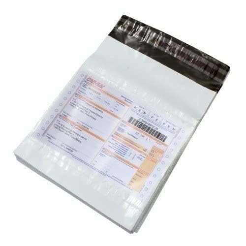 Woodkey Courier Poly Bags For Packing Size: 8x10 Inches|Envelopes|Pouches Cover with POD (60 Microns) Tamper Proof E commerce Packaging Material (8x10 Inches,100) - Image 1