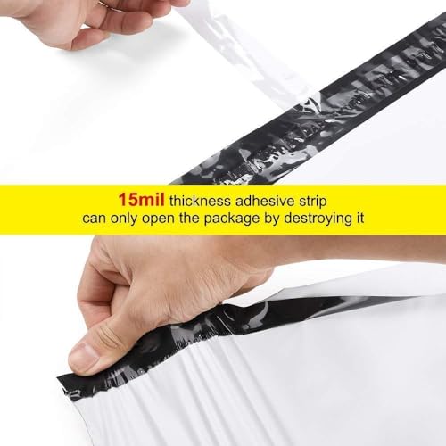 Woodkey Courier Poly Bags For Packing Size: 8x10 Inches|Envelopes|Pouches Cover with POD (60 Microns) Tamper Proof E commerce Packaging Material (8x10 Inches,100) - Image 5