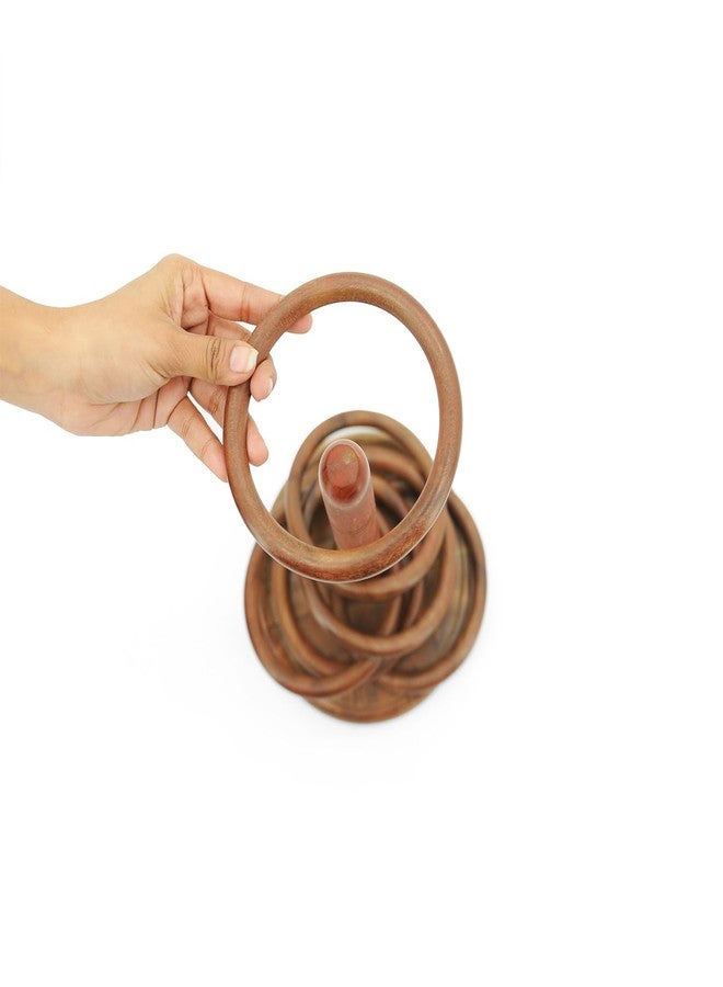 Mittimate Wooden Toss and Ring Game for Kids 6+ Year I Indoor/Ourdoor Fun Activity Toy I Enhances Shooting Skiils - Image 3