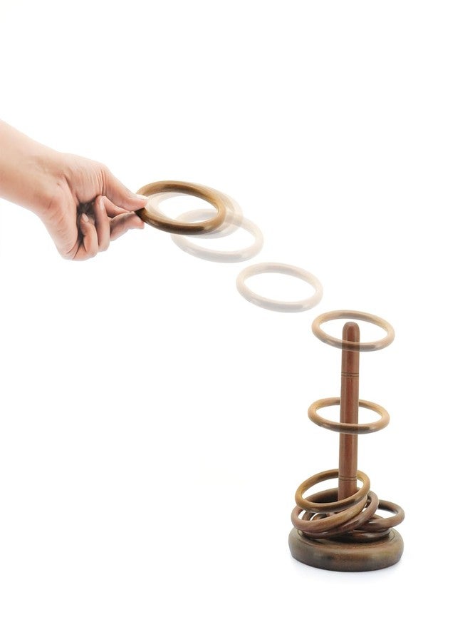 Mittimate Wooden Toss and Ring Game for Kids 6+ Year I Indoor/Ourdoor Fun Activity Toy I Enhances Shooting Skiils - Image 2