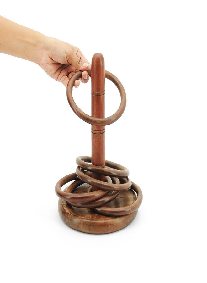 Mittimate Wooden Toss and Ring Game for Kids 6+ Year I Indoor/Ourdoor Fun Activity Toy I Enhances Shooting Skiils - Image 4