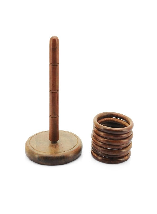 Mittimate Wooden Toss and Ring Game for Kids 6+ Year I Indoor/Ourdoor Fun Activity Toy I Enhances Shooting Skiils - Image 1