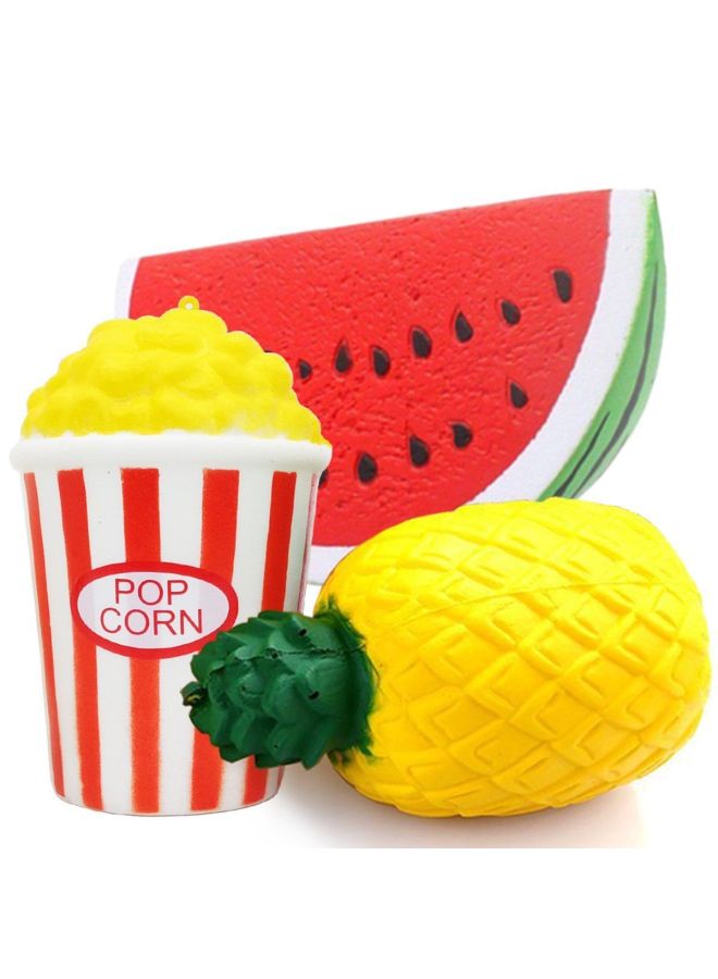 Squishy Simulation PU Slow Rebound Suit Animal Slow Rebound Toy Dessert Hardcover Combination-Color:PineFor Apple  - Image 1