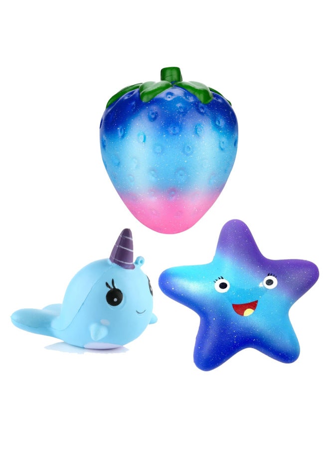 Squishy Simulation PU Slow Rebound Suit Animal Slow Rebound Toy Dessert Hardcover Combination-Color:PineFor Apple  - Image 3