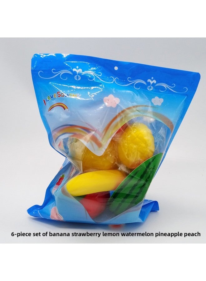 Squishy Simulation PU Slow Rebound Suit Animal Slow Rebound Toy Dessert Hardcover Combination-Color:PineFor Apple  - Image 5