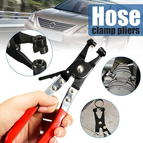 mainpoint Hose Clamp Plier Auto Repair Tool Swivel Flat Band for Removal and Installation of Ring-Type or Flat-Band Hose Clamps - Image 5