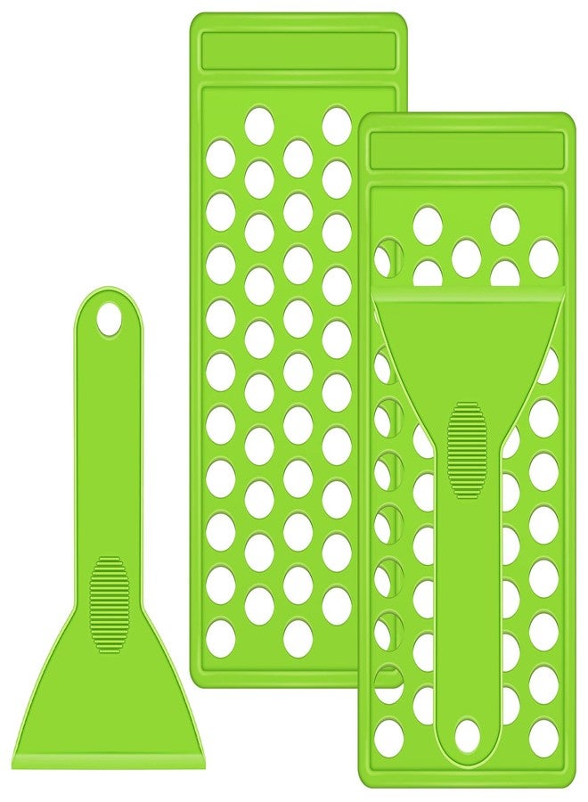 Maitys 2 Sets Green Lip Balm Tray and Spatula Lip Balm Tube Holder - Image 1