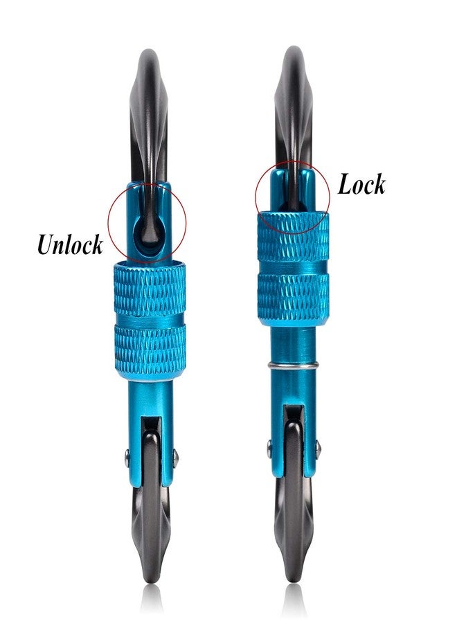STURME 12kN (2697 lbs) Heavy Duty Locking Carabiner Clips for Outdoor, Camping, Hiking, Securing Pets, Hammock, Dog Leash Harness - Image 4