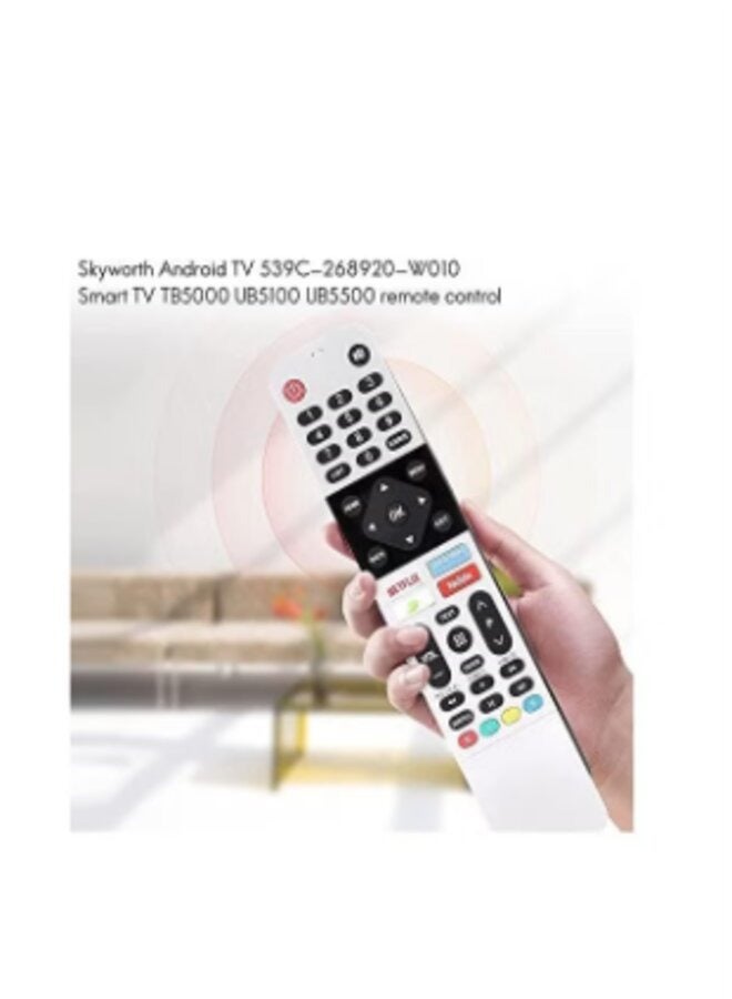 Smart TV Remote Control Replacement Fit for Skyworth Android TV TB5000 UB5100 UB5500 539C-268920-W010 Televisions Controller - Image 2