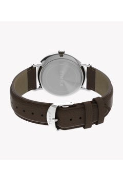 تيميكس ساعة Timex للرجال Southview مع حافظة فضية اللون وحزام جلدي بني TW2V91500 للرجال  - Image 3