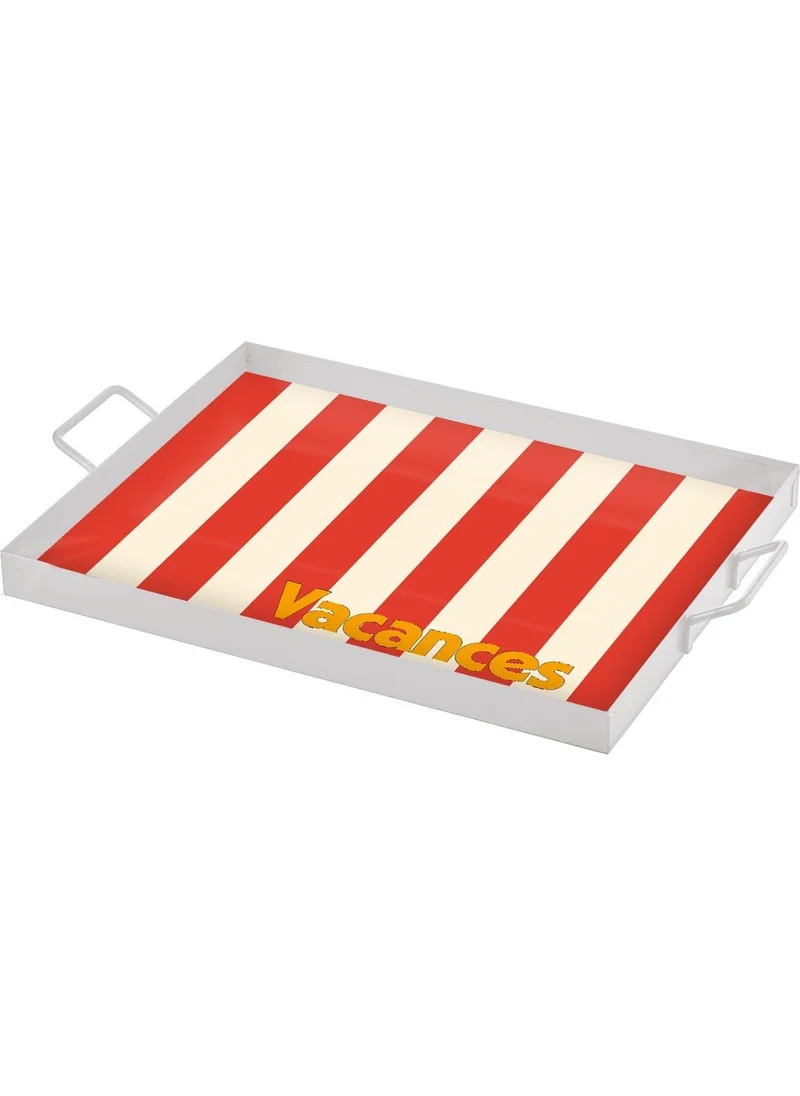 The Mia Vacanses Decorative Metal Tray 40X30 cm