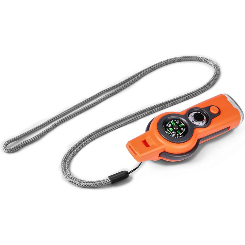 Binboll Emergency Survival Function Whistle, Outdoor Multifunctional Tool Safety Whistle with Lanyard, Ideal for Kayaking, Boating, Hiking, Camping, Climbing, Hunting, Fishing, Rescue Signaling(Orange) - Image 4