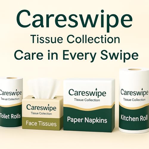 Careswipe Paper Napkins for Home 400 Sheets | Soft & Absorbent Tissue Paper Napkin for Office, Restaurants, Travel & Daily Use | 100 Sheets x 4 Packs | 30x30 cm Size - Image 3