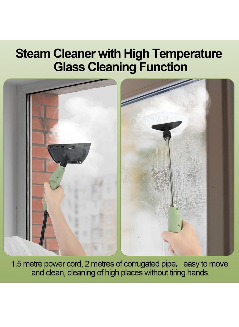 ET-LIFE Steam Cleaner, 2500W Pressurized Steamer for Cleaning, Multi-Purpose Steamer for Home, Handheld Steam Cleaner, 15s Fast Heating Car Steamer, Portable Steam Cleaner for Kitchen, Bathroom, Tile (Green) - Image 3