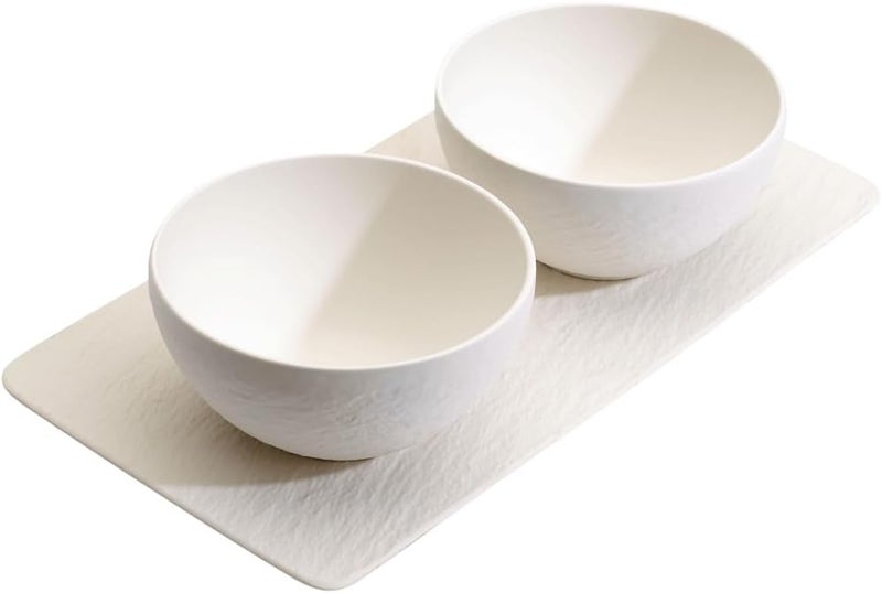 Villeroy & Boch Villeroy  Boch Manufacture Rock Blanc 3Piece Condiment Set 
