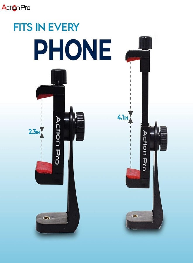Action Pro Made in India (6-Month Warranty) Universal 360 Tripod Adapter | Phone Tripod Mount | Cell Phone Holder Mount Adapter Compatible with Xiaomi, Samsung, Vivo Realme, Oppo Apple, Micromax - Image 4