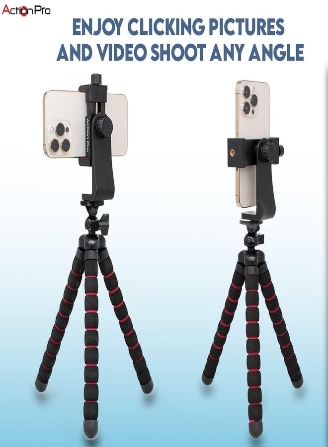 Action Pro Made in India (6-Month Warranty) Universal 360 Tripod Adapter | Phone Tripod Mount | Cell Phone Holder Mount Adapter Compatible with Xiaomi, Samsung, Vivo Realme, Oppo Apple, Micromax - Image 5