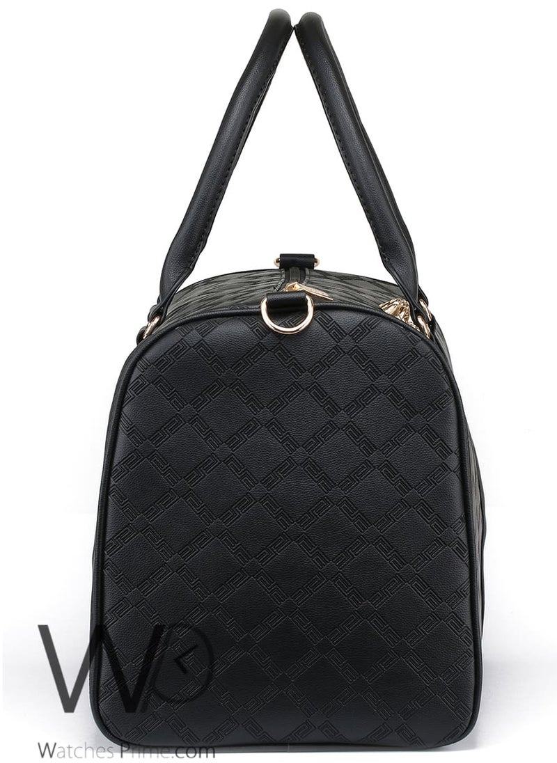 Versace Jeans Versace Black Leather Duffle Gym Bag  - Image 5