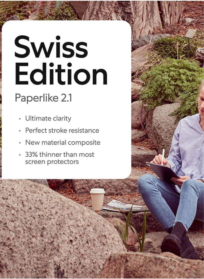 Paperlike - 2.1 [2 PACK] for iPad AIR 11 inch (2024) M2 Screen Protector Film Transparent with Paper Texture for Notetaking Sketching Writing Drawing Like on Paper - Image 1