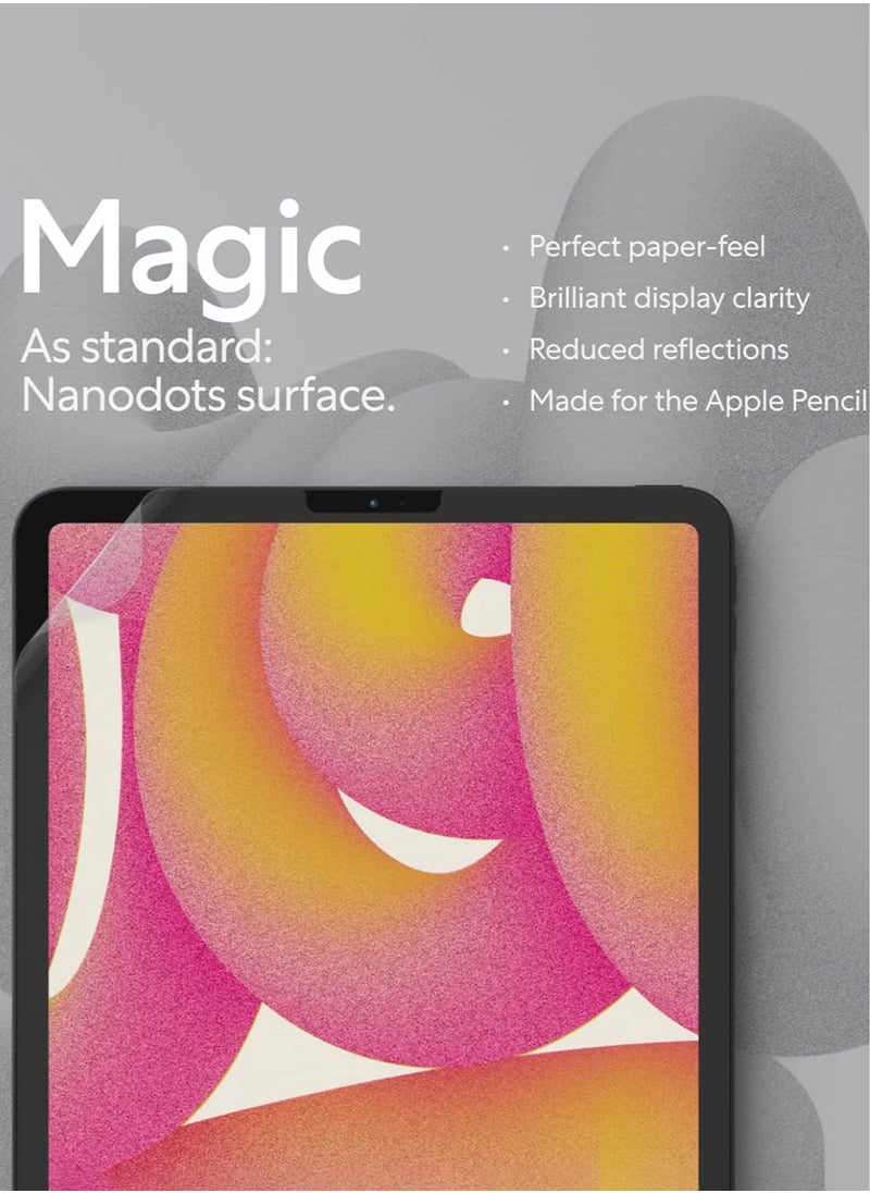Paperlike - 2.1 [2 PACK] for iPad AIR 11 inch (2024) M2 Screen Protector Film Transparent with Paper Texture for Notetaking Sketching Writing Drawing Like on Paper - Image 1