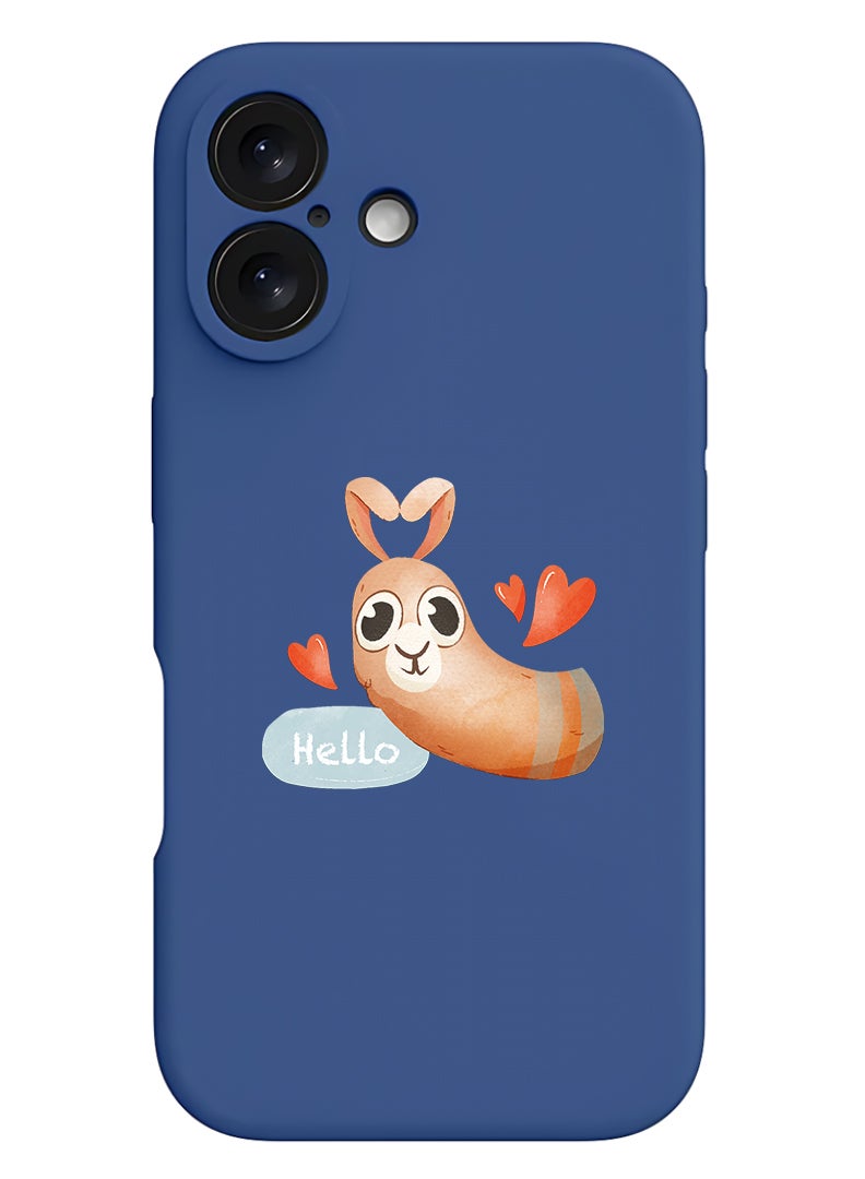 Theodor Protective Slim Fit Case Liquid Silicone Cover with Full Body Protection Anti-Scratch Shockproof Case For Apple iPhone 17 (Blue) Hello Camel - Image 1