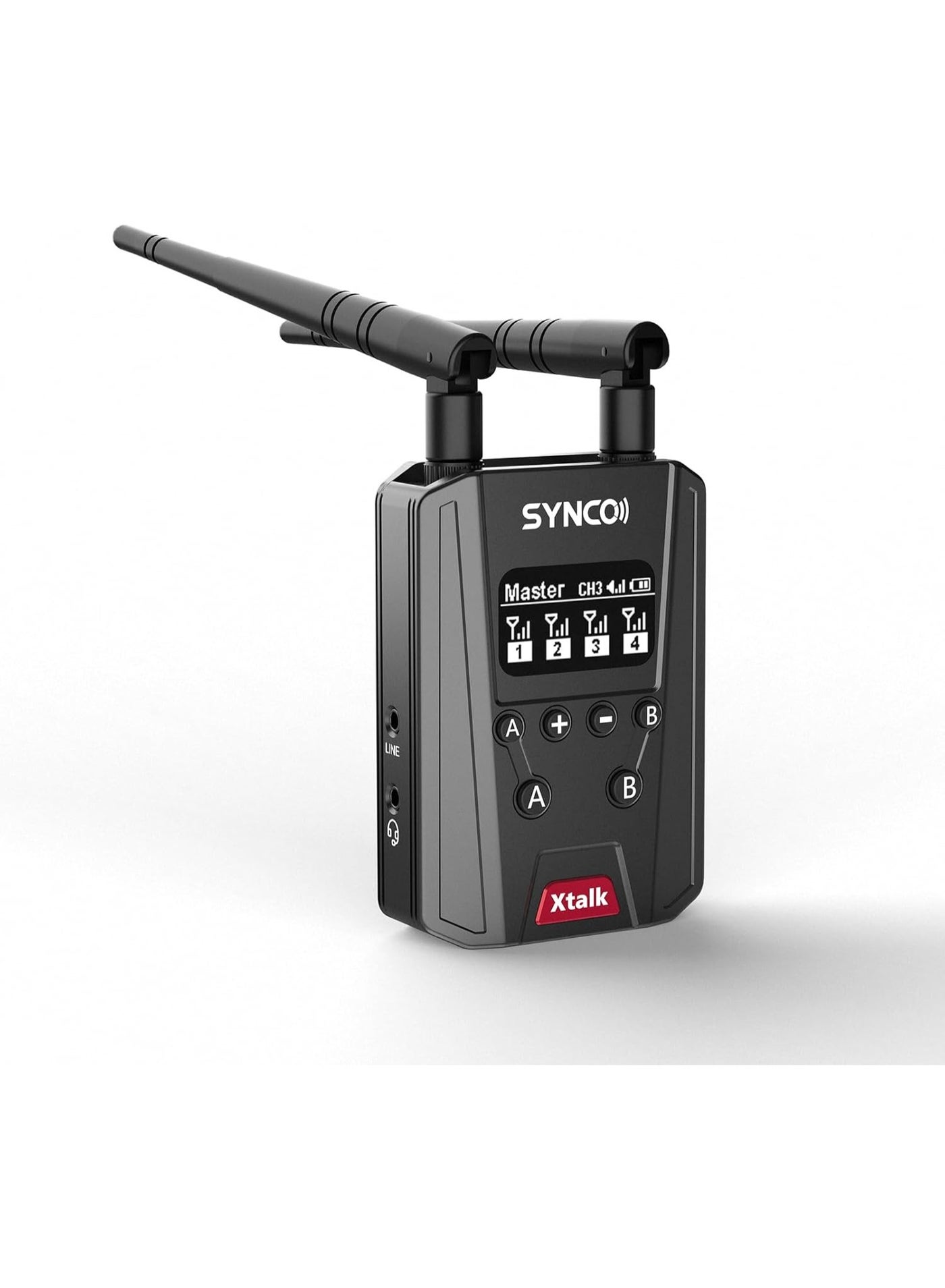 SYNCO XTALK Link Wireless Intercom Headset System 2.4GHz Full Duplex, Real-Time Monitoring, Professional Communication Headset for Broadcasting, Event Production, Vlog, Streaming, Live Shows
