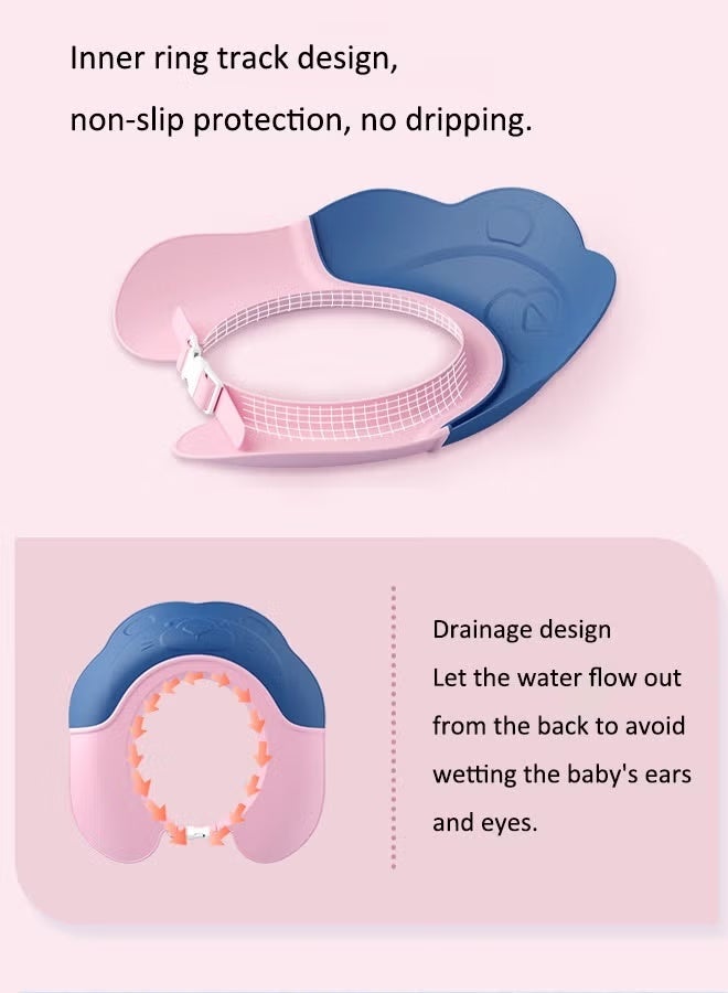 Baby Bath Protective Soft Cap Baby shower caps Baby ear protection shampoo cap Children's shower caps with ear protection The girth is adjustable - Image 5