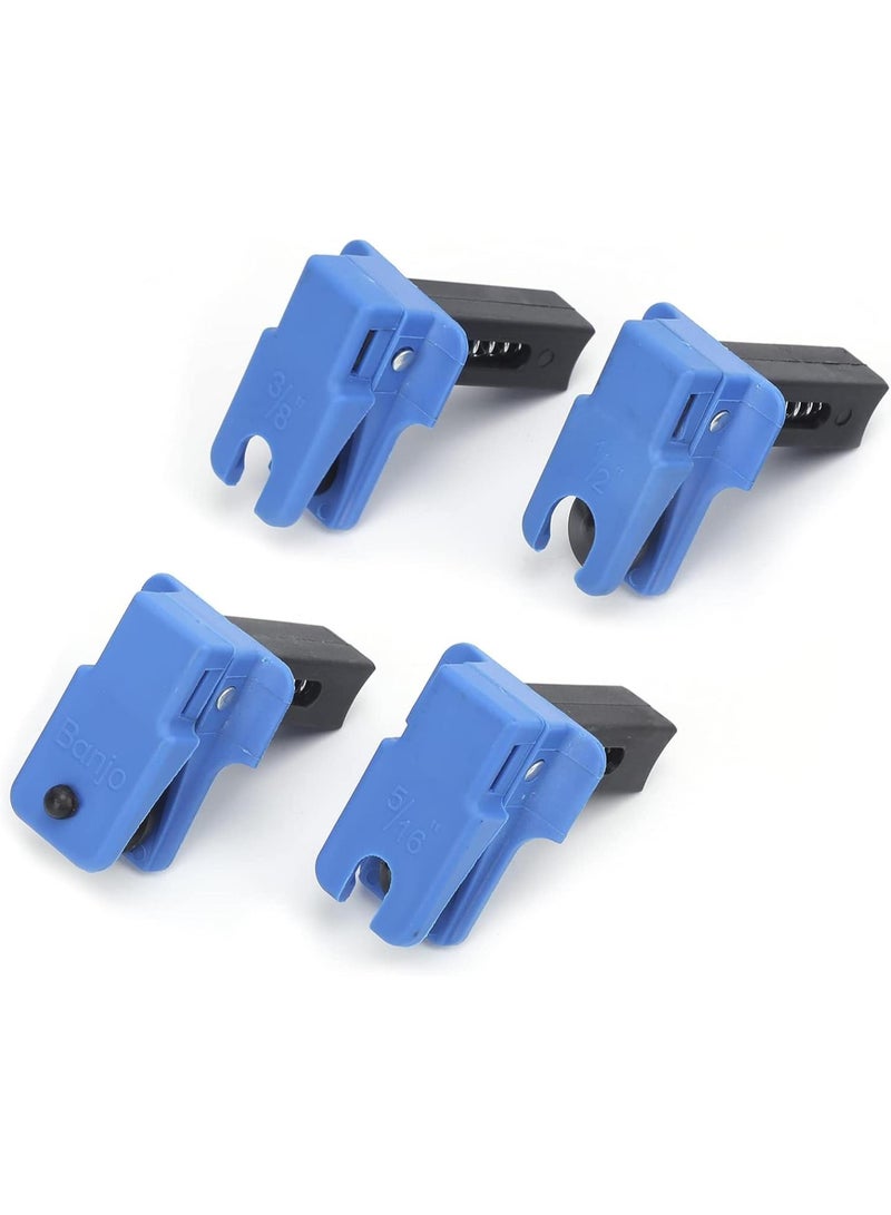 GGOOT 4PCS Oil Pipe Clamp, ABS Material Durable Vertical Pipe Clamp Car Repair Maintenance Accessory Tool for Multiple Size Auto Repair Auto Maintenance Hardware Tools - Image 1