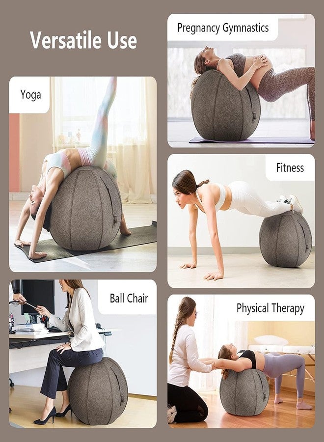 MAPPLE CREATION Pregnancy Ball Birthing Ball, Yoga Ball for Maternity, Labor Birth, Exercise, Physio, Stability Ball Chair for Office with Cover, 65 cm Sitting Ball for Office, Therapy, Home & Fitness - Image 3