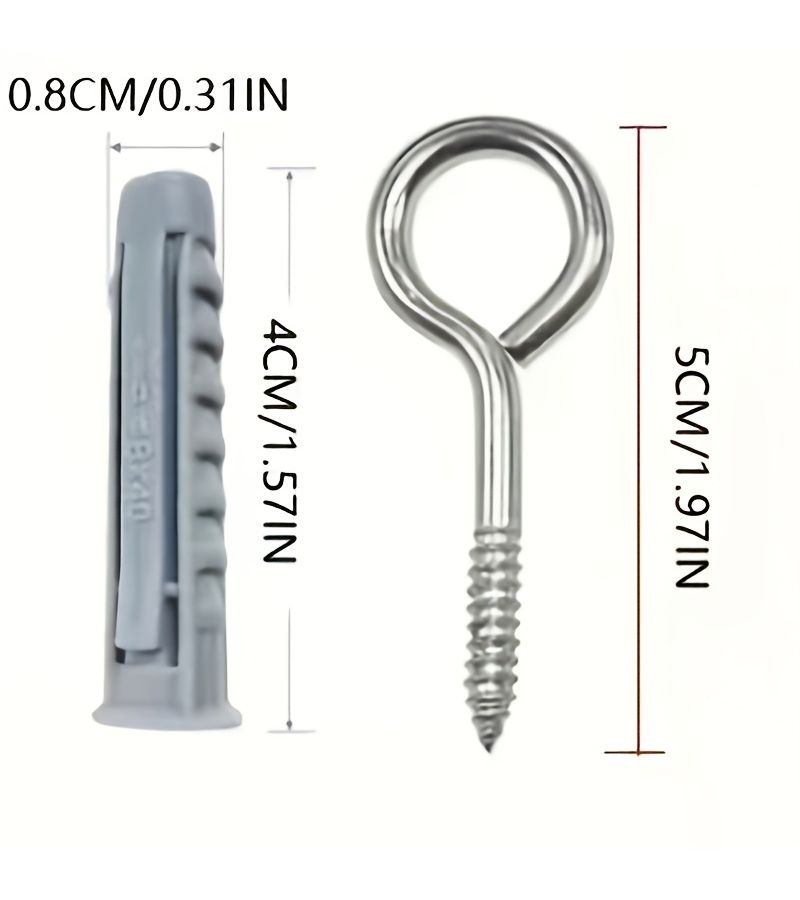 Wire Cable Clamp 8pcs Set 1.5inch Heavy Duty Adjustable Extension Cord Organizers With Screws And Plastic Anchors For Garage Workshop Home Storage Cable And Water Pipe Management - Image 2