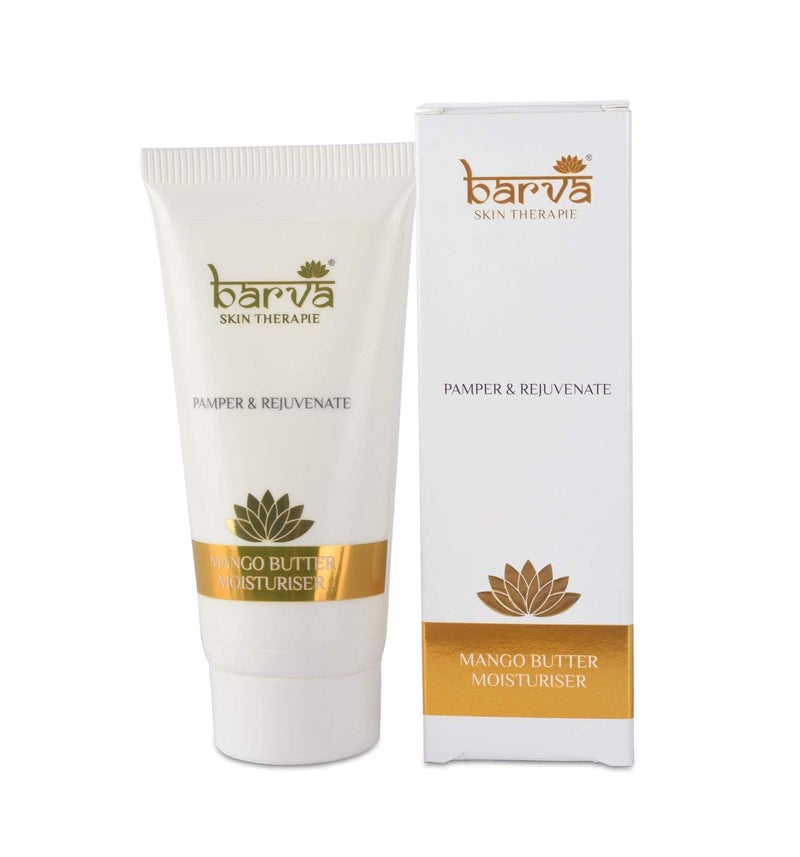 Barva Mango Butter Moisturizer Face Cream For Normal  Dry Skin No Parabens Silicones Mineral Oil  Colour 50ml - Image 1