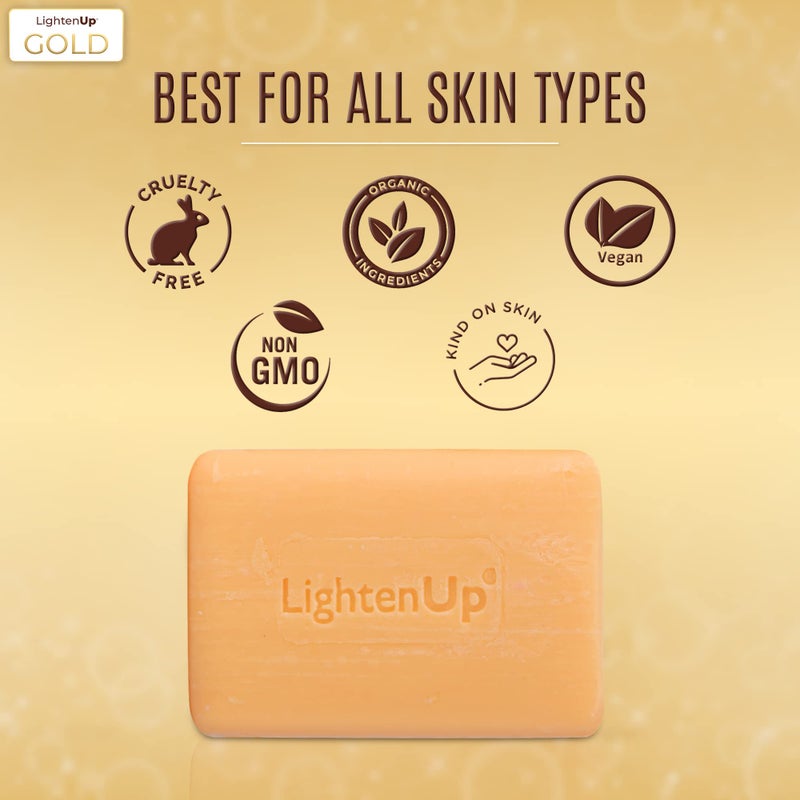 LightenUp Anti-Aging Cleansing Bar Soap 200g - Anti-oxidant Properties, with Shea Butter and Argan Oil - Image 5