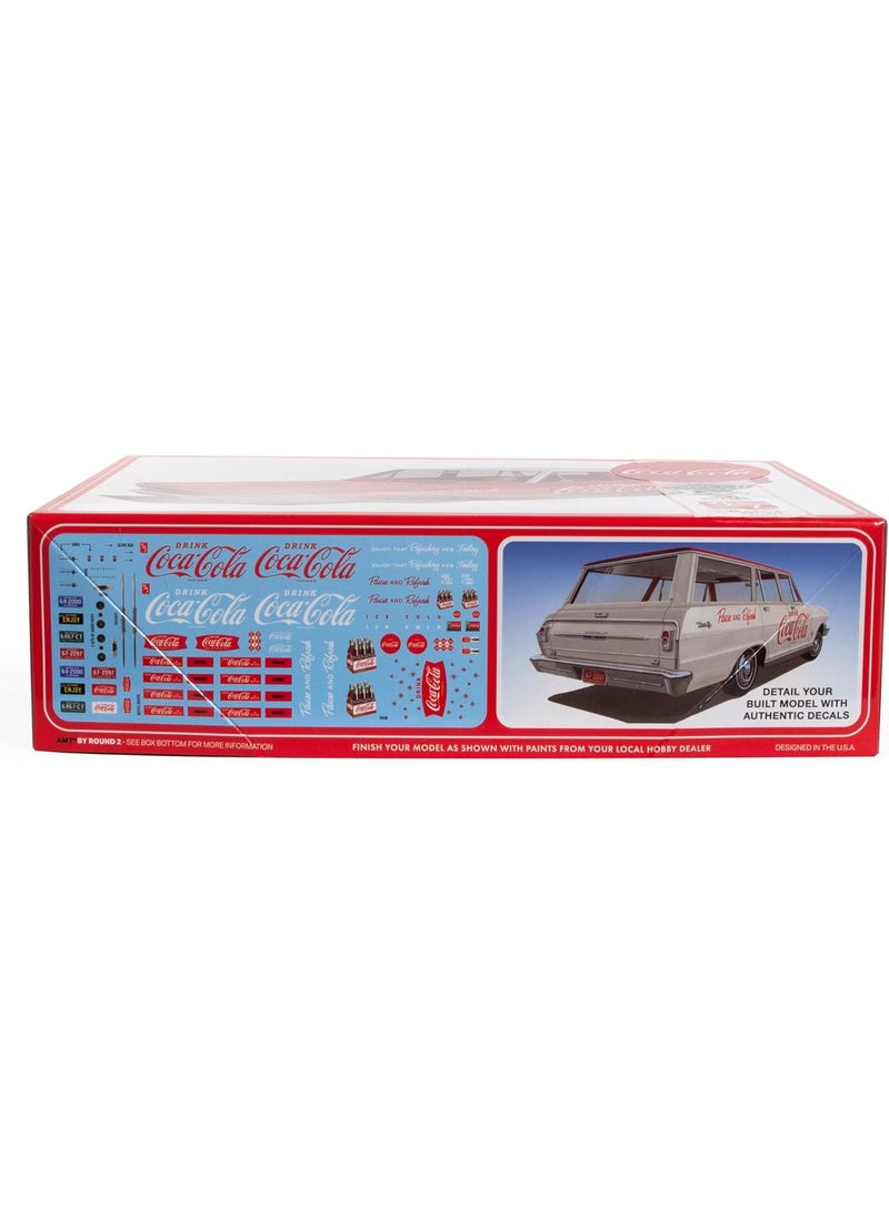 AMT - AMT 1963 Chevy II Nova Wagon wCrates Coke 125 Scale Model Kit - Image 1