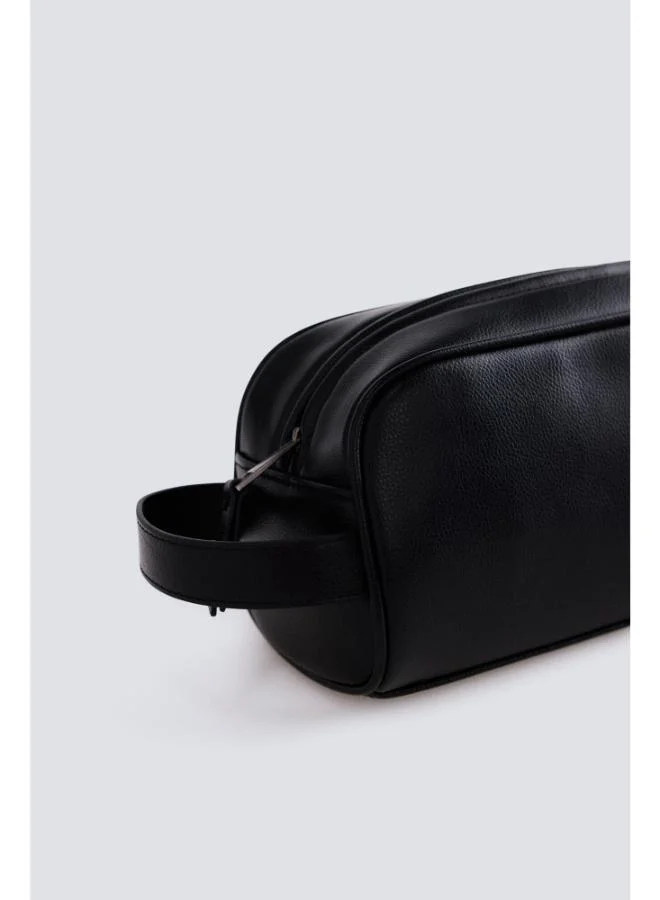 Springfield Black faux leather casual vanity case