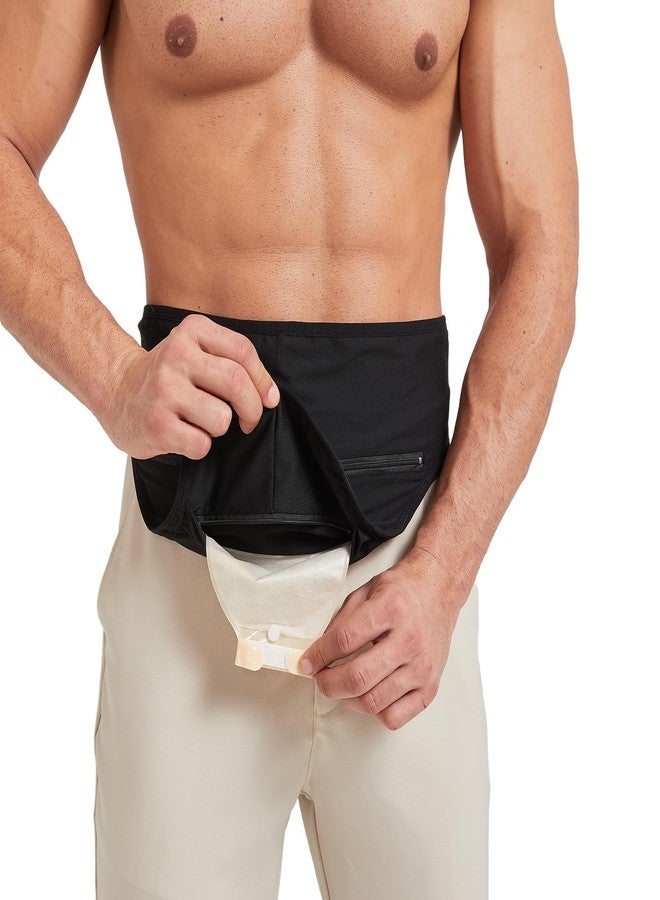 DERAYMI Ostomy Belts for Men Women, Ostomy Bag Cover for Keeping Ostomy Bag in Place, Colostomy Support Belt Ostomy Wrap for Swimming Outdoor Activities (XL - Image 1