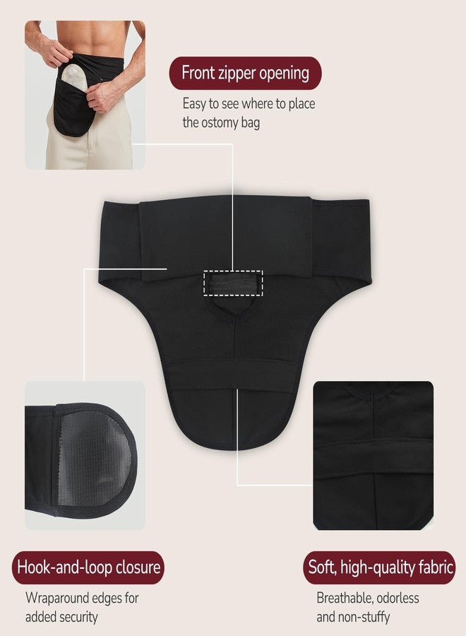 DERAYMI Ostomy Belts for Men Women, Ostomy Bag Cover for Keeping Ostomy Bag in Place, Colostomy Support Belt Ostomy Wrap for Swimming Outdoor Activities (XL - Image 4