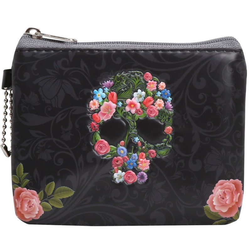 Coolrunner 3D Skull Series zipper coin purse small wallets mini change purse (Purse) - Image 5