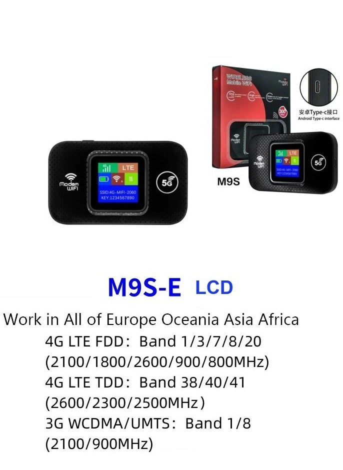 Generic 5G4G LTE Mobile WiFi Router, 300Mbps Asia High Speed Portable Travel, USB-Powered WiFi Modem with SIM Card Slot, Share Up to 10 Devices  - Image 3