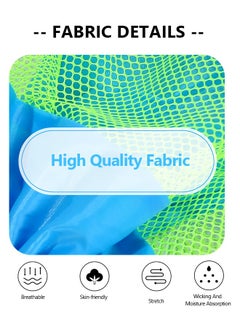 GROIC Beach Mesh Bag Large Tote Sand Beach Toy Bag Durable Backpack Swim and Pool Kids Toys Balls Drawstring Storage Bags Packs, Double Shoulder Beach Backpack  - Image 3