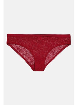 TRIUMPH Women Textured Pull On Panties, Maroon  - Image 1