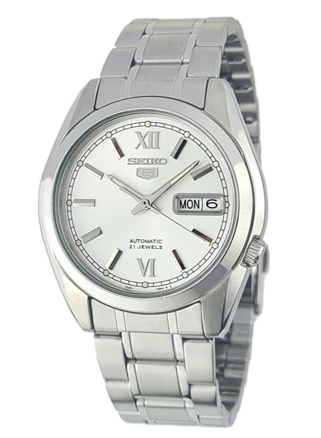 Seiko ساعة كلاسيك 21 جويلز 37 ملم من الستانلس ستيل للرجال SNKL51K1 - Image 1
