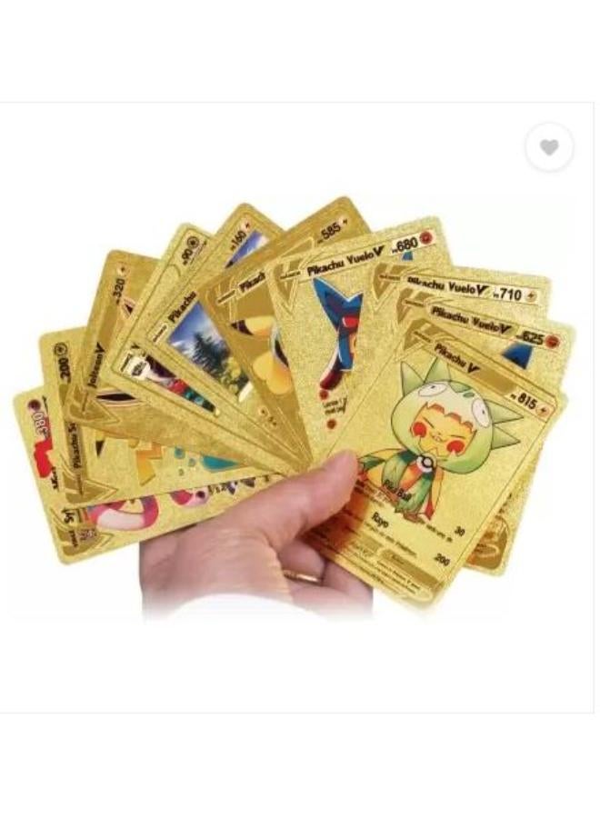 بوكيمون بطاقات بوكيمون الذهبية 10 قطع