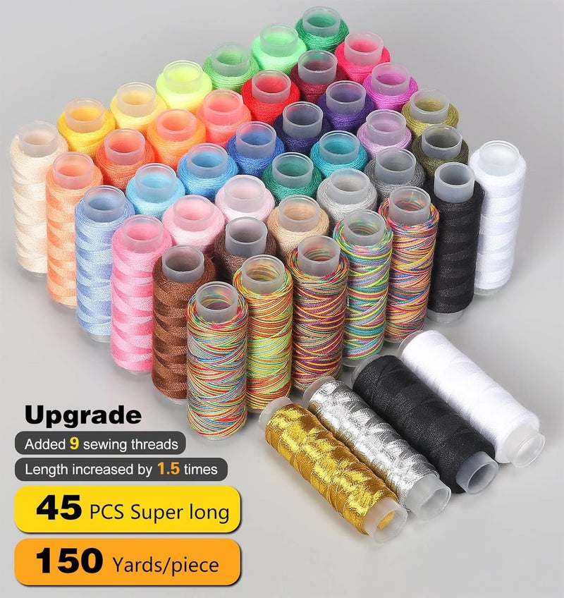 YUANHANG Large Sewing Kit, 200 Pcs Needle And Thread Kit Supplies, Anti-Scratch Durable Oxford Case For Adults, Home Repair Diy, Portable Travel L 01 - Image 4