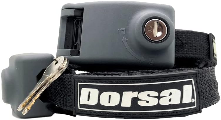 DORSAL Surf Locking Theft Resistant Roof Rack Pad Tie Down Straps 10' Black - Image 1