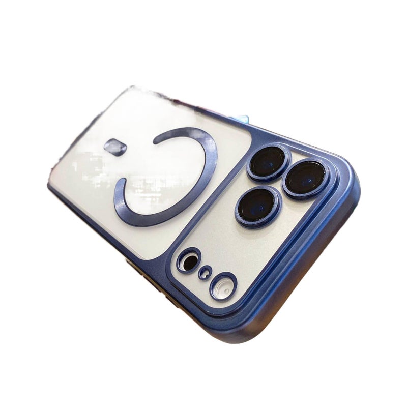 غطاء واقي | حماية من السقوط | أزرق | TPU | مقاوم لبصمات الأصابع | مقاوم للصدمات لـ iPhone 15 / 15 Plus / 15 Pro / 15 Pro Max - Image 1