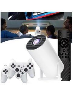 ELTRAZONE Portable All-in-One Smart Mini Projector with 20000+ Retro Games Dual Wireless Controllers Full HD 130 Inch Display Auto Keystone 180° Flip Android 11 Bluetooth 5.0 2.4G 5G WiFi for Home and Outdoor Entertainment  - Image 2