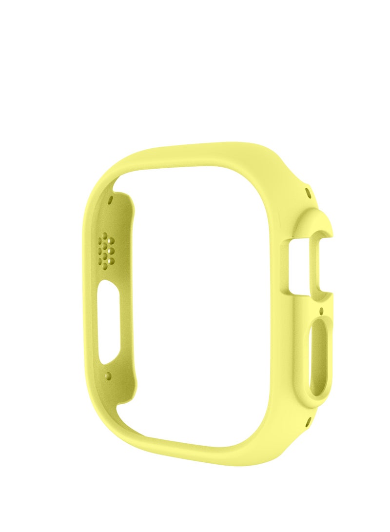 GULFLINK PC Half Case Protector frame Compatible with Apple Watch Series 8 ULTRA 49 mm Yellow  - Image 1