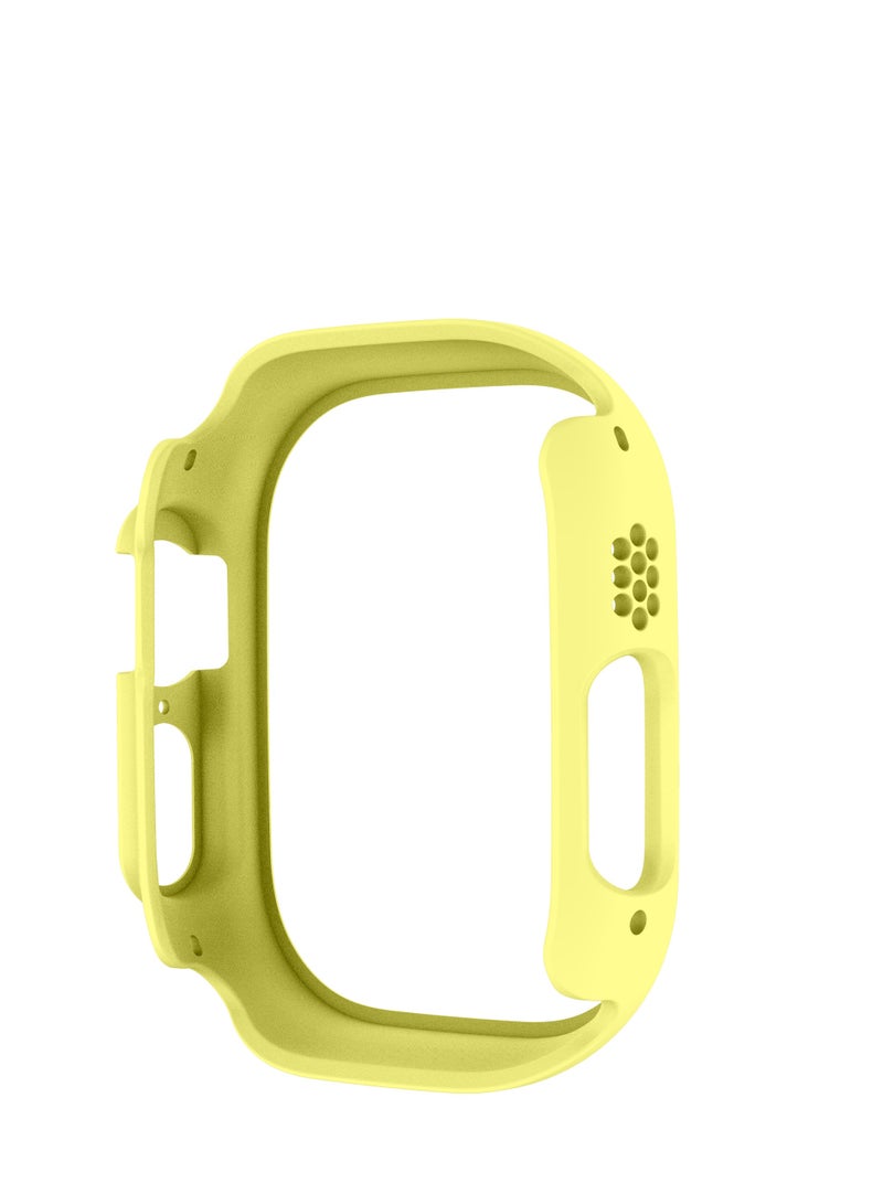 GULFLINK PC Half Case Protector frame Compatible with Apple Watch Series 8 ULTRA 49 mm Yellow  - Image 2