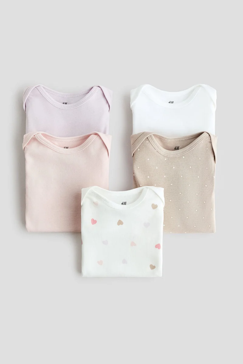 H&M 5-pack cotton bodysuits