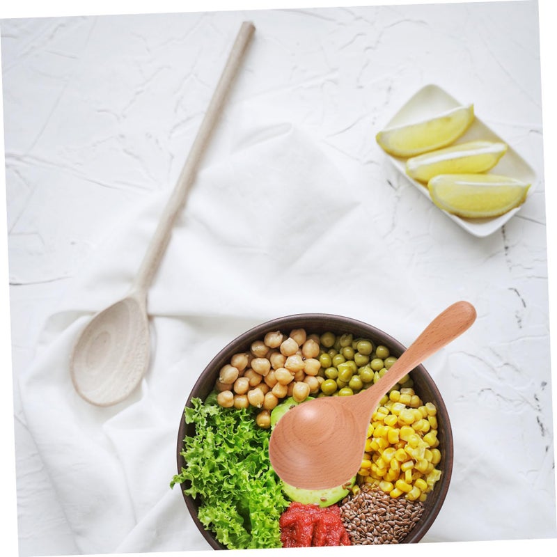 Small Wooden Soup Ladle Chinese Cooking Spoon Tasting Scoop Serving Utensil - Image 5